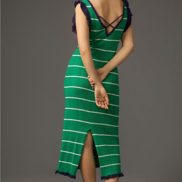 Daily Practice by Anthropologie Striped Knitted Midi Dress - Picture 2 of 5